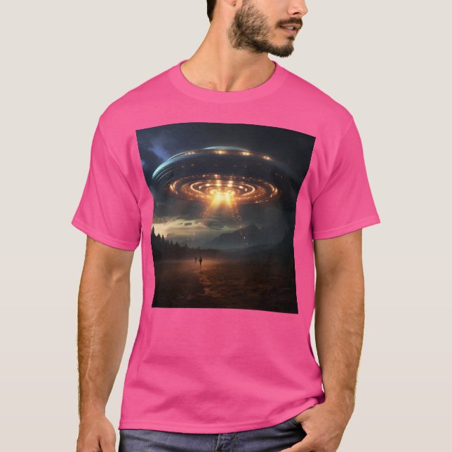Rolig Alien Katt Hjärnruttna Meme Present T Shirt (Framsida)