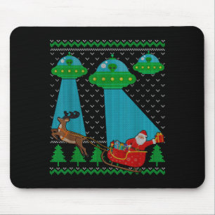 Rolig Alien Ufo Tomte Släd Fula Jul Sweatshirt Musmatta