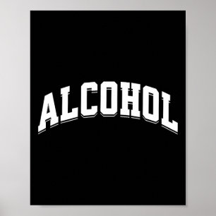Rolig alkohol Dryck Preppy estetik Öl Vin Poster