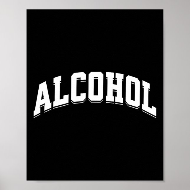 Rolig alkohol Dryck Preppy estetik Öl Vin  Poster (Framsidan)
