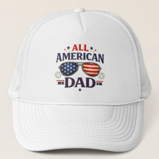 Rolig all amerikansk pappa juli fjärde patriotisk keps