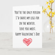 Rolig Alla hjärtans dag jag rakade mina ben veckad