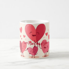 Rolig Alla Hjärtans Dag-mugg för Pojkvän eller Fli Kaffemugg