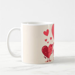 Rolig Alla Hjärtans Dag-mugg för Pojkvän eller Fli Kaffemugg