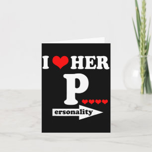 Rolig Alla hjärtans dag par Matchande Jag älskar h Kort