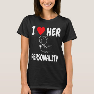 Rolig Alla hjärtans dag par Matchande Jag älskar h T Shirt