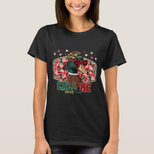 Rolig Alla hjärtans dag Pojke Andjakt Ring mig Tod T Shirt