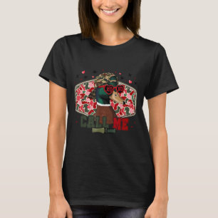 Rolig Alla hjärtans dag Pojke Anka Jakt Ring Mig T Shirt