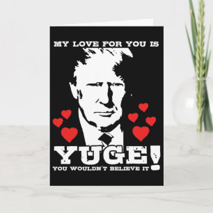 Rolig Alla hjärtans dag Trump Alla hjärtans republ Kort