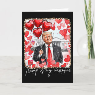 Rolig Alla Hjärtans Dag Trump Är Min Älskling Röd Kort