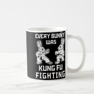 Rolig Alla Kaniner Var Kung Fu Fighting Påsk Kaffemugg