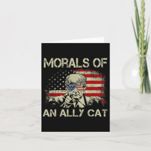Rolig Allierad Katt Trump 2024 Kort