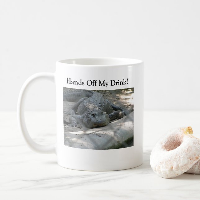 Rolig alligator kaffemugg (Med munk)