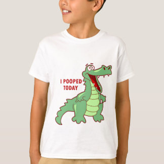Rolig alligator Pooped i dag T-shirt