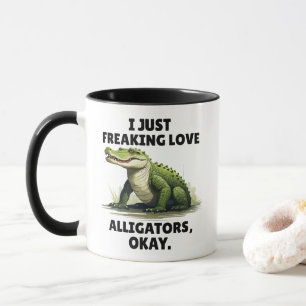 Rolig Alligatorälskare Mugg Reptilälskare Present