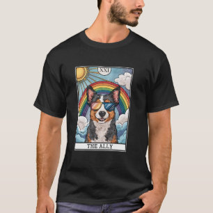 Rolig Ally Hund Australian Cattle Dog Solglasögon T Shirt