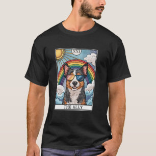 Rolig Ally Hund Australian Cattle Dog Solglasögon T Shirt