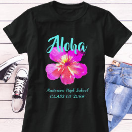 Rolig Aloha Tropisk Luau-fest Firande  T Shirt
