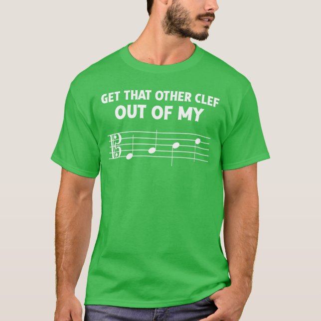 Rolig Alto-Klef Ut Ur Min Syn för Orkester Viola T Shirt (Framsida)