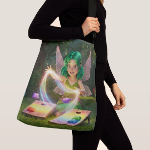 Rolig Älva Bröllopsdusch Tote Cross-Body Väska B