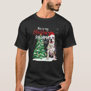 Rolig American Pit Bull Terrier Det här är min jul T Shirt
