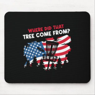 Rolig amerikansk flagg disc golf musmatta