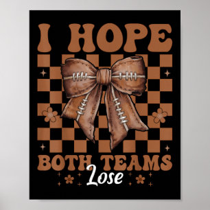 Rolig amerikansk fotboll tjej mamma jag hoppas båd poster