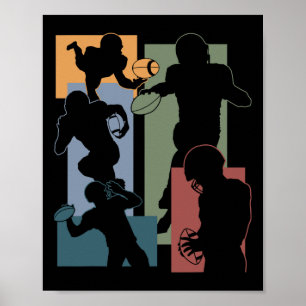Rolig amerikansk fotbollsspelare fotbollsspelare s poster
