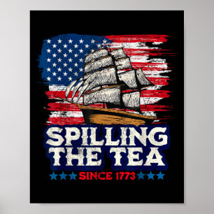 Rolig amerikansk historielärare Boston Säljer Te S Poster