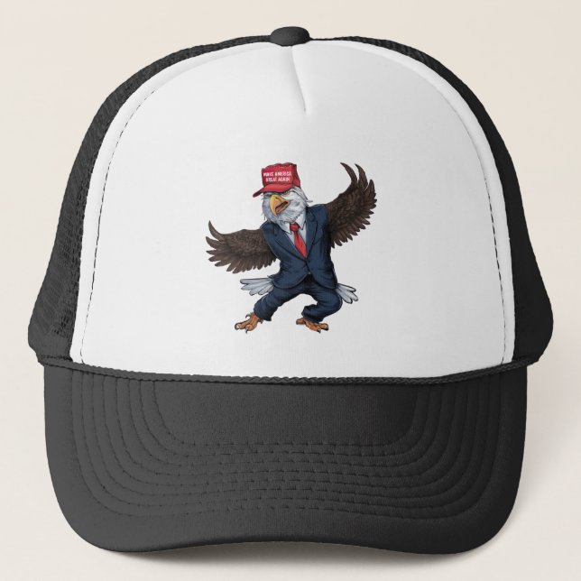 Rolig Amerikansk Örn Hatt Keps (Framsida)