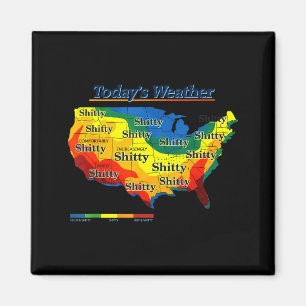 Rolig amerikansk väderkartparodi dagens prognos hu magnet