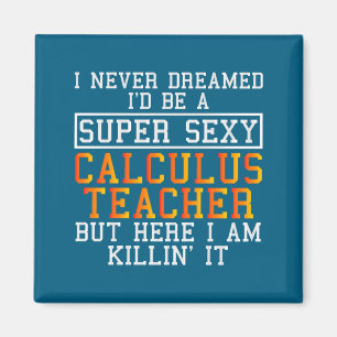 Rolig analyslärare matematikprofessor magnet