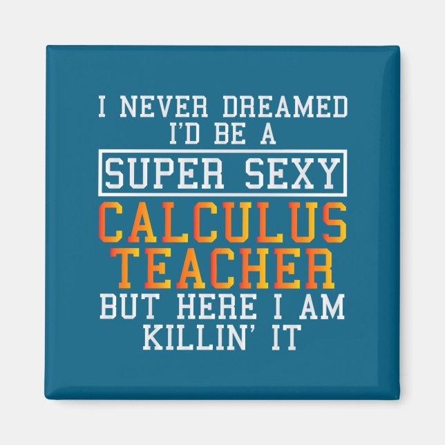 Rolig analyslärare matematikprofessor  magnet (Framsidan)