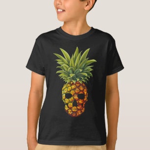 Rolig Ananas Frukt Skalle  T Shirt