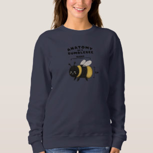Rolig Anatomi Hos En Humla Blebee Bum Söt  T Shirt