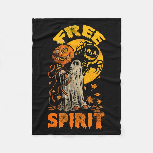 Rolig ande för Halloween Fleecefilt (Framsidan)