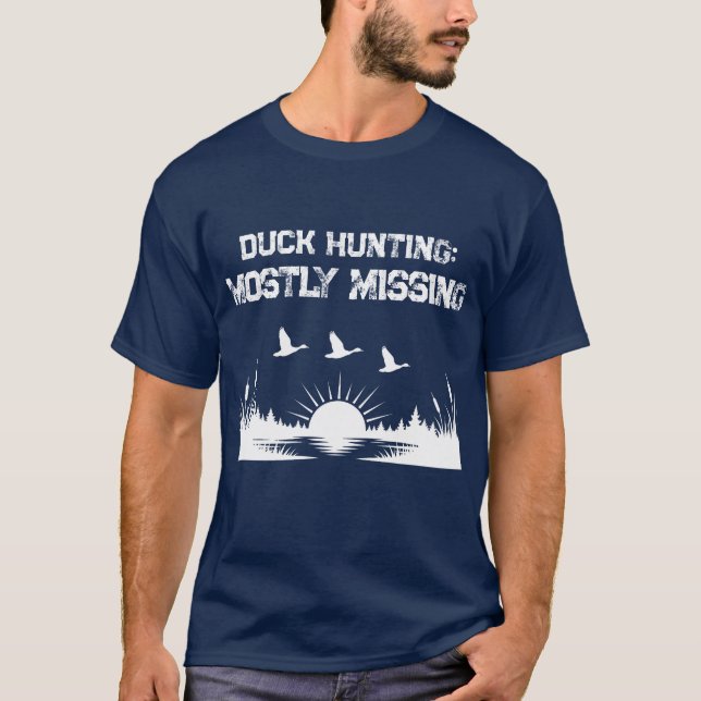 Rolig andjakt mest saknad t-shirt (Framsida)