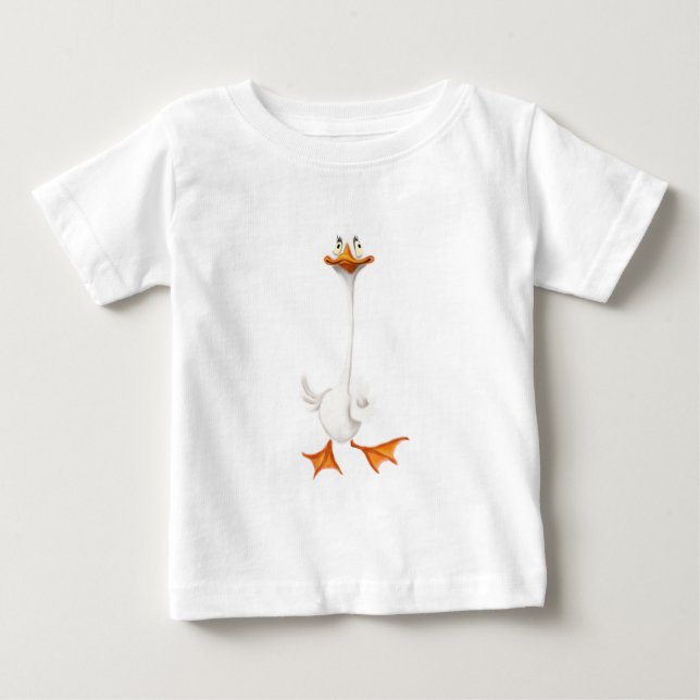 Rolig anka baby t-shirt (Framsida)