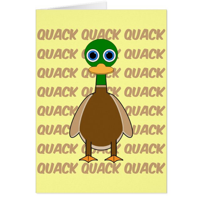 rolig anka hälsningskort (Framsidan)