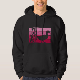 Rolig anka mamma konst för kvinnor flickor mors da hoodie