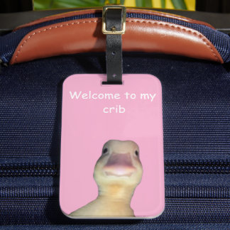 Rolig anka-meme – “Välkommen till min stuga” Söt d Bagagebricka