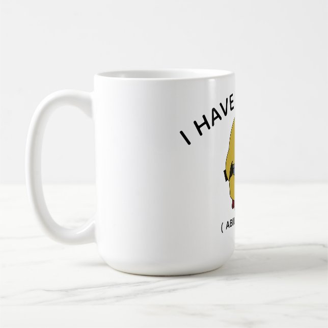 Rolig anka Mugg Citat Design (Vänster)
