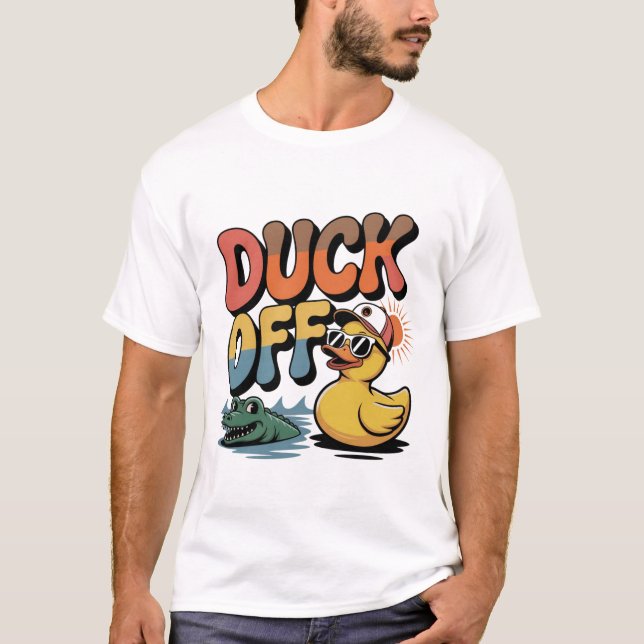 Rolig Anka Off  T Shirt (Framsida)