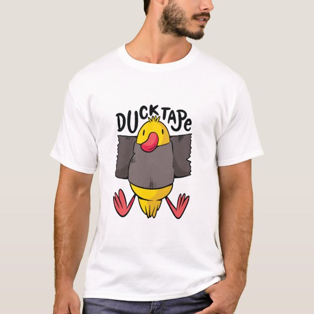 Rolig Anka Tejp T Shirt (Framsida)