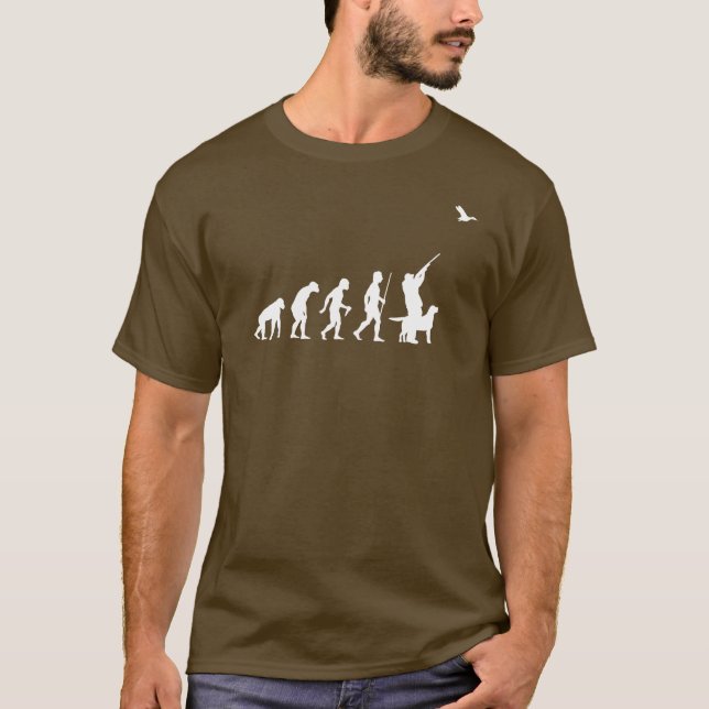 Rolig ankajaktevolution t-shirt (Framsida)