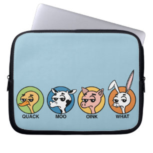 ROLIG ANKAKOGRIS OCH KANINLAPTOP SLEEVE