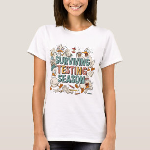 Rolig ankdress för lärare som överlever testperiod t shirt
