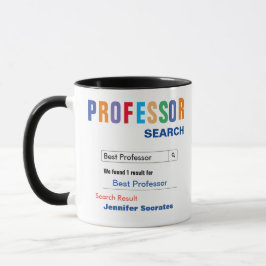 Rolig anpassad bästa professor present kopp