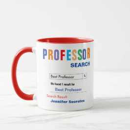 Rolig anpassad bästa professor present kopp