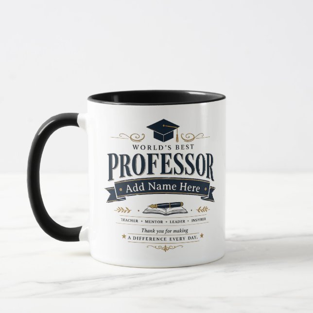 Rolig anpassad bästa professor present kopp (Vänster)